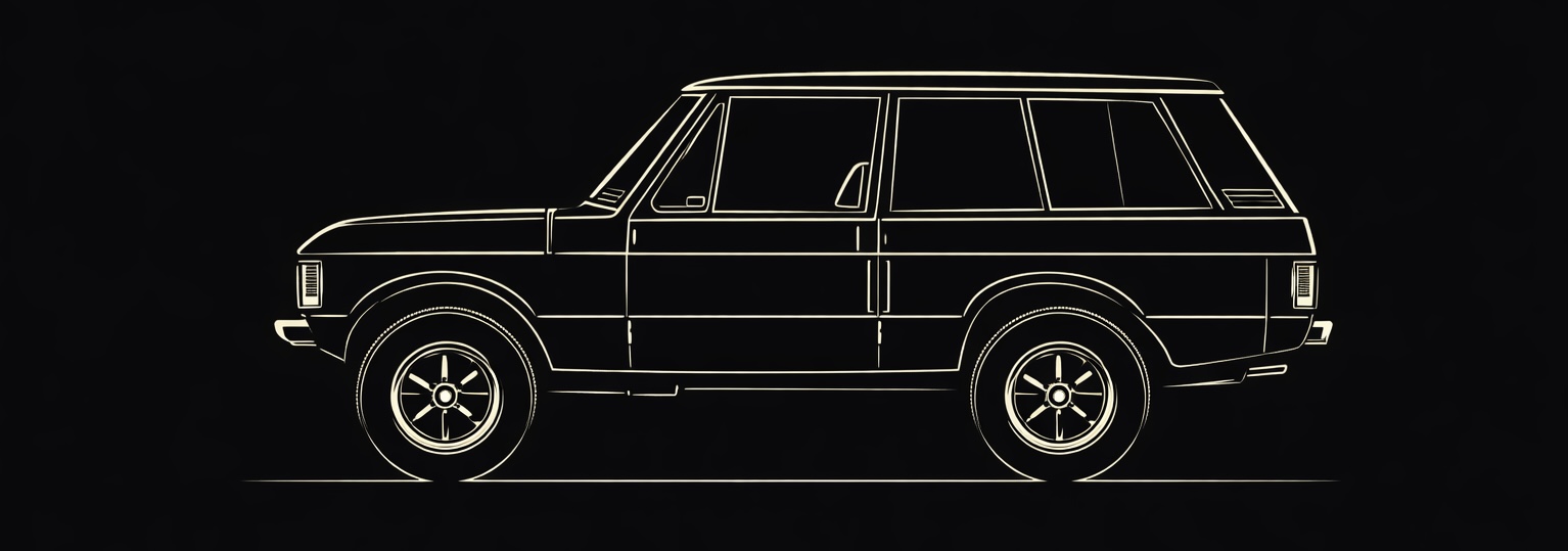 Range Rover Suffix A line art